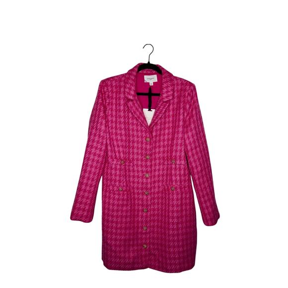 Tuckernuck Pomander Place Magenta Tweed Stacie Dress Sz XXL - Picture 4 of 6